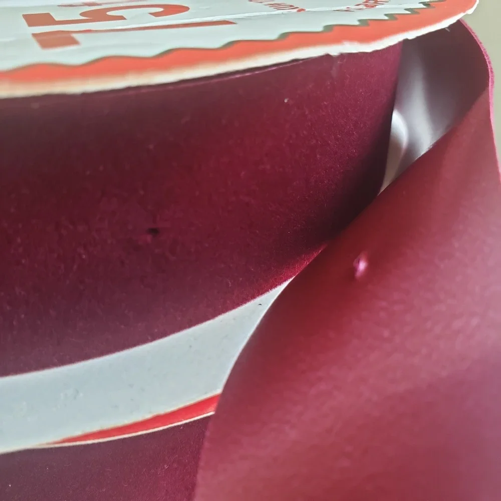 Vel-Touch Vintage Velvet Ribbon Spools Red Burgundy Wine 1 1/4
